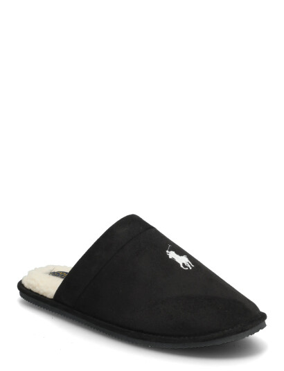 Polo Ralph Lauren Klarence Microsuede Scuff Slipper - Black - 42