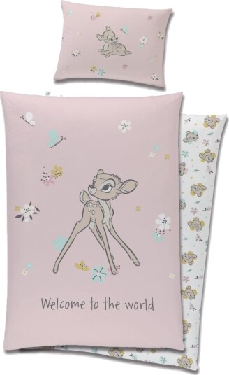 Disney Bambi Junior Sengetøj 100X135 Cm 100 Procent Bomuld