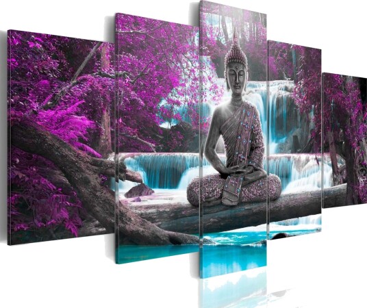 Bilde Waterfall And Buddha 200x100 Artgeist sp. z o. o.