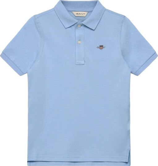 Gant Kids Shield Pique Ss Polo Shirt   Blue   80