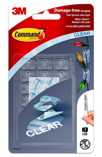 Command Kabelholder små 20-pk. Command Kabelholder små 20-pk.