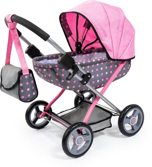 Bayer Design Dukkevogn Cosy Grå/Rosa Bayer Design Dukkevogn Cosy Grå/Rosa