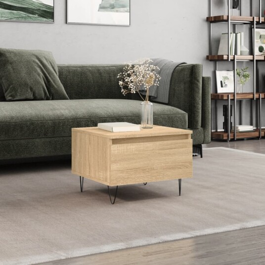 Salongbord sonoma eik 50x46x35 cm konstruert tre 8721012111776