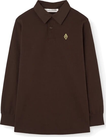 THE ANIMALS OBSERVATORY Eel Kid Polo Shirt Dark Brown   Brown   10 Y