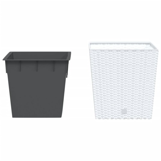 vidaXL Plantekasse med avtakbar potte antrasitt 21 / 32 L PP rotting