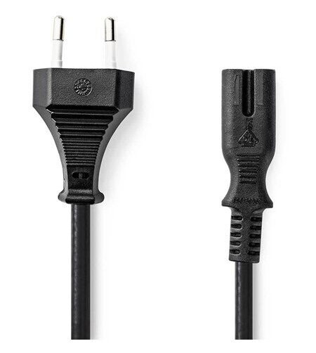 Nedis Strømkabel Euro Hann IEC-320-C7 0.50 m Svart PVC
