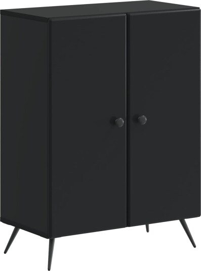 vidaXL Baderom Oppbevaringsskap BREDA Svart 59,5 x 31 x 80 cm