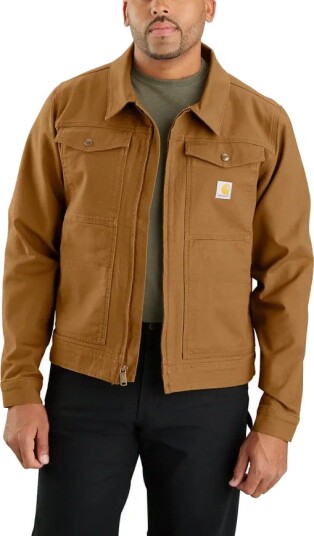 Carhartt Men"s Rugged Flex Duck Relaxed Fit Jacket Carhartt Brown L