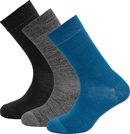 Devold Men's Daily Merino Light Sock 3pk Flood Mix 41-46