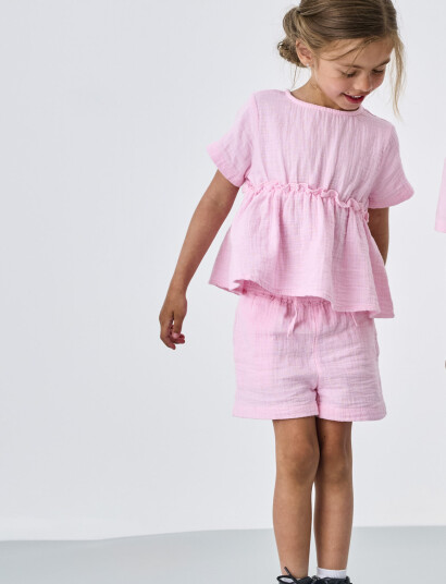 Kids Only Kmgthyra Life String Shorts Wvn Noos Pink 128