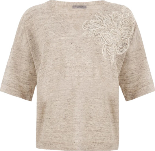 D.Exterior Dame Strikkevarer Beige S,
