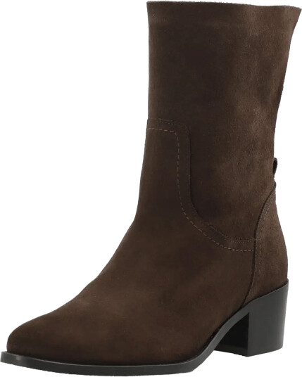 Bianco Biacarol Mid Pull On Boot Oily Suede Brown 39