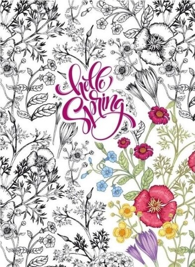 Dekorativ Notatbok 145X197/64K Med Tw Flowers |
