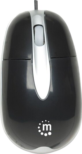 Manhattan 177016 Ambidekstriøs Optisk Usb Type A 1000 Dpi Sort