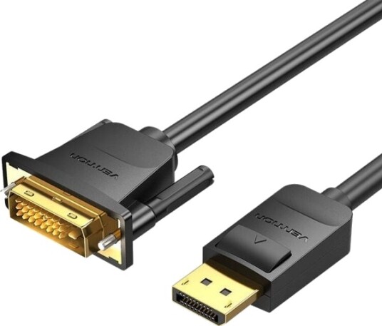 Vention Displayport Til Dvi-Kabel 2 M Ventilasjon Hafbh Svart