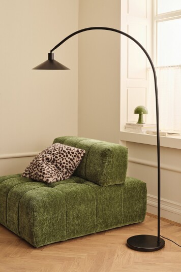 Ellos Home   Gulvlampe Louisiana   Svart