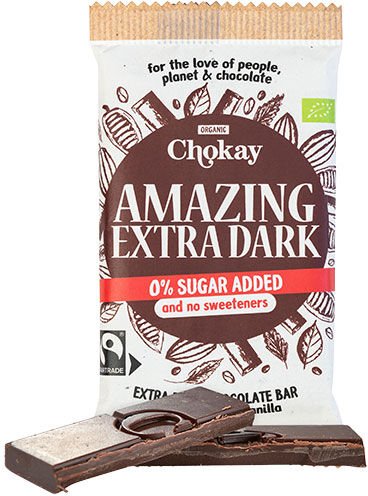 Chokay Bar Fantastisk Ekstra Mørk Øko - 70 g Chokay Bar Fantastisk Ekstra Mørk Øko - 70 g