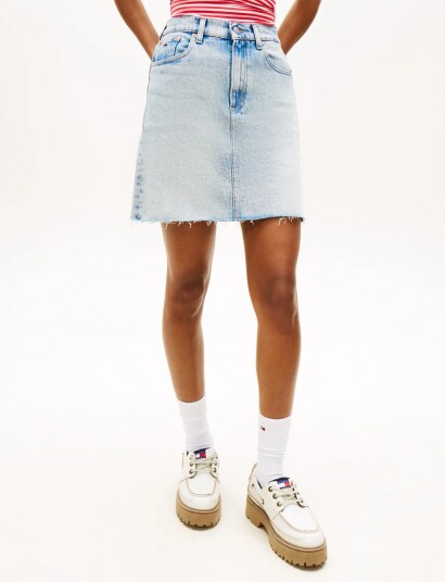 Tommy Jeans Mom Uh Skirt Bj8115 Blue XL