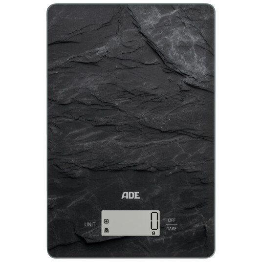 ADE Digital kjøkkenvekt Julia; 23x15x2 cm LxBxH; Svart