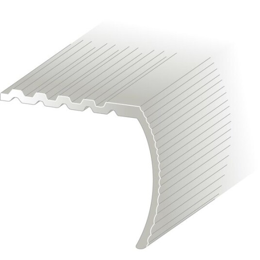 Lundbergs Trappenese Trinnbeskytter Aluminium H: 27mm B: 29mm L: 2000mm Nr 18 Solv Lundbergs Trappenese Trinnbeskytter Aluminium H: 27mm B: 29mm L: 2000mm Nr 18 Solv