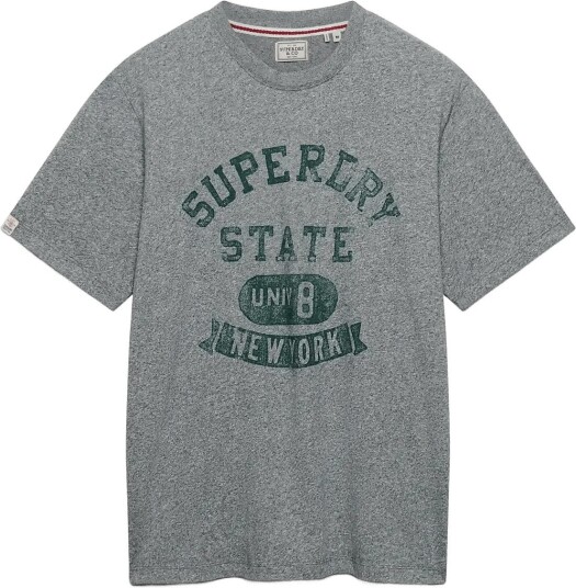 Superdry Ath Ess Tee VINTAGE DARK GREY GRIT XXL Superdry Ath Ess Tee VINTAGE DARK GREY GRIT XXL
