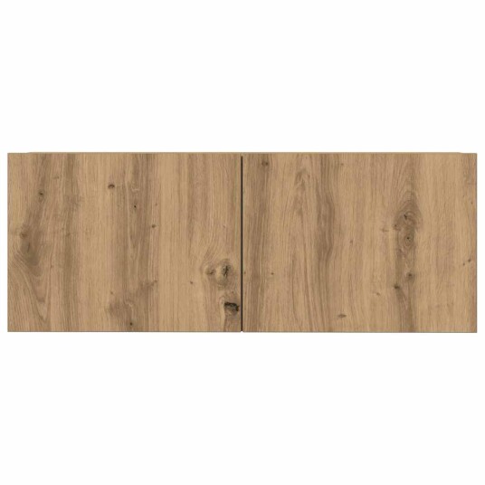  TV-skapsett 3 deler veggmontert artisan eik konstruert tre 8721158760982