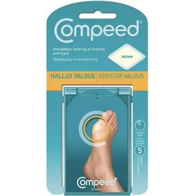 Compeed Hallux Valgus Plaster M | Lindrer knystsmerter – 5 stk Compeed Hallux Valgus Plaster M | Lindrer knystsmerter – 5 stk