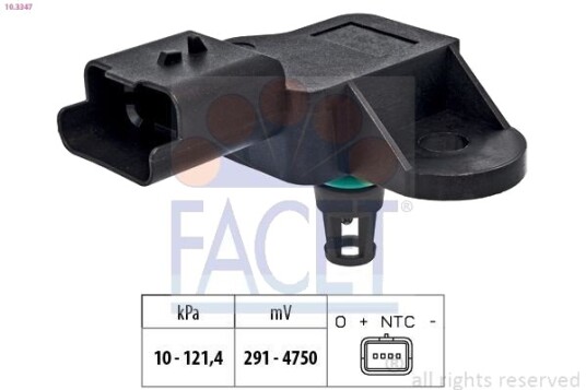 Lufttrykksensor, høydetilpasning FACET 10.3347