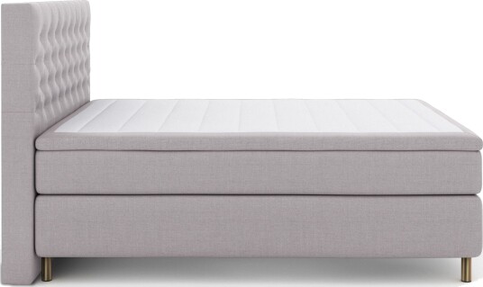 Select No 6 Komplett Sengepakke 160x200 Medium Memory/Pocket Lysegrå/Kopperben