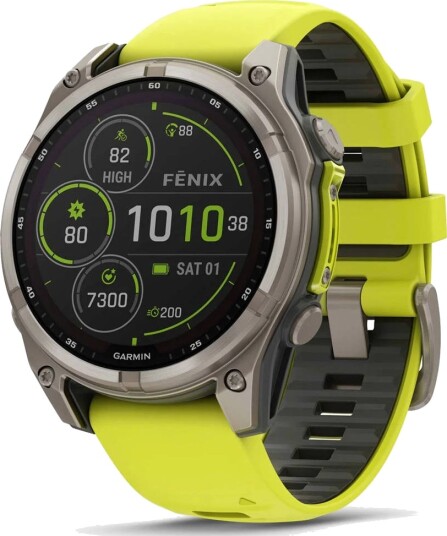 Garmin Fenix 8 SOLAR Sapphire 47mmBare TI/Graphite Amp Yellow Garmin Fenix 8 SOLAR Sapphire 47mmBare TI/Graphite Amp Yellow