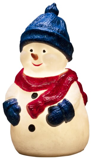 Konstsmide Snowman Figur Blå Rød Hvit Plast Universell IP44 4 lamper
