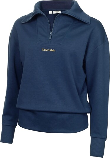 Calvin Klein Golf Aurora 1/2 Zip Sweater   Navy   S