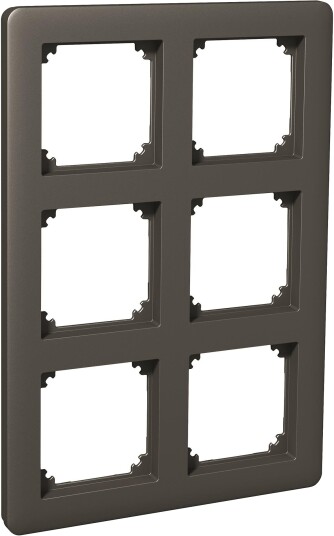 Schneider Electric Solid Kombinasjonsramme Antrasitt 3 x 2 Rom