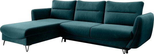Lence Sovesofa m. Divan Oppbevaring Blå/Grønn