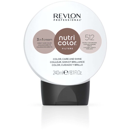 Revlon Professional Nutri Color Filters 512 Pearly Ash Brown 240 ml Fargebombe Revlon Professional Nutri Color Filters 512 Pearly Ash Brown 240 ml Fargebombe
