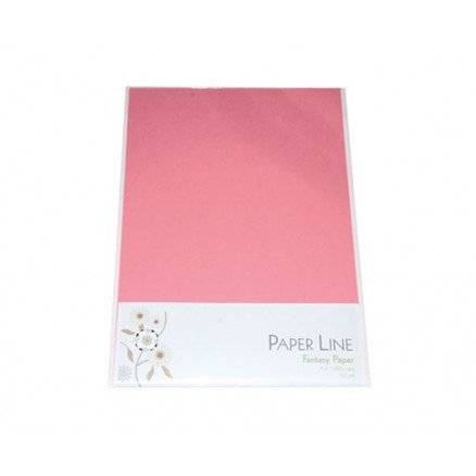 Paper Line Fantasikartong Rosa A4 180g 10 stk Paper Line Fantasikartong Rosa A4 180g 10 stk