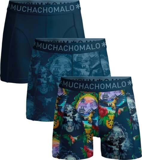 Muchachomalo 1010 Pirat Parrot 3pk Boxer Print/print/solid XXL