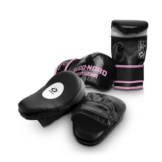 Boxercise-pakke Speed Alpha, sort/rosa, Budo-Nord / Abilica Boxercise-pakke Speed Alpha, sort/rosa, Budo-Nord / Abilica