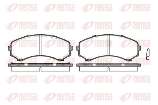 Bremseklosser REMSA 0396.00 Bremseklosser REMSA 0396.00