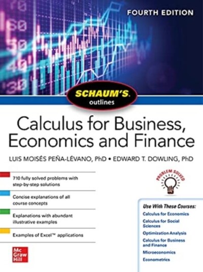 Schaum'S Outline Of Calculus For Business, Economics And Finance, Fourth Edition Av Luis Moises Pena-Levano