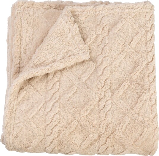 SK Home Fluffen pledd Beige
