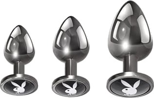 Playboy Pleasure 3 Ways Anal Plug Set Playboy Pleasure 3 Ways Anal Plug Set