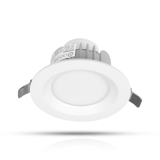Downlight AGGE Round Flood Antiglare White   IP44 / CCT / Dimbar 8W / 85 mm