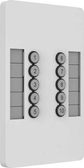 Chamsys SnakeSys 10Scene Wall Plate Hvit. 2 stk. i pakken