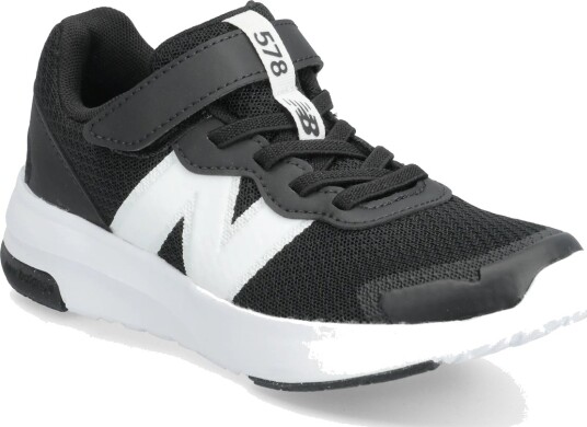 New Balance New Balance 578 Kids Bungee Lace With Top Strap Black 33.5