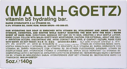 Malin+Goetz Vitamin B5 Hydrating Bar Rum