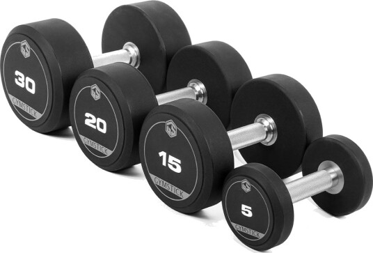 Gymstick Pro TPU Dumbbell - Single, Gummimanualer Vekt 55 kg