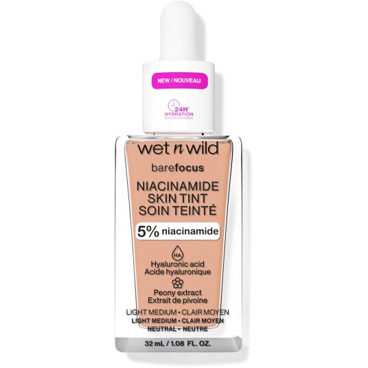 Wet n Wild Bare Focus Niacinamide Skin Tint Lys Medium 32 ml Wet n Wild Bare Focus Niacinamide Skin Tint Lys Medium 32 ml