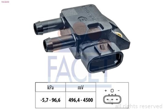 Sensor, avgasstrykk FACET 10.3333