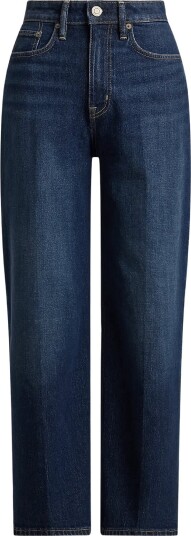 Lauren Ralph Lauren High Rise Relaxed Straight Jean MARINA WASH 25